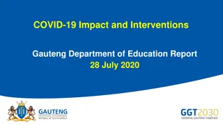 Impact of COVID-19 on Schools and Learner Attendance in Gauteng