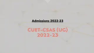 Central Universities Entrance Test (CUET) 2022-23: Admissions Information for Undergraduate Programmes