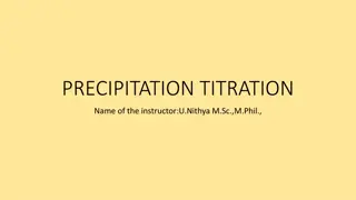 Precipitation Titration in Analytical Chemistry