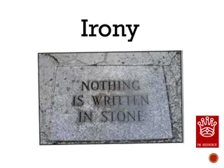 Understanding Irony in Verbal, Dramatic, and Situational Contexts