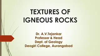 Textures of Igneous Rocks in Geology