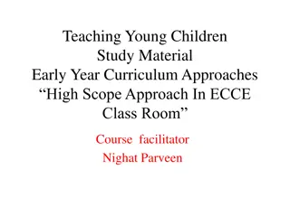 The HighScope Approach in Early Childhood Education