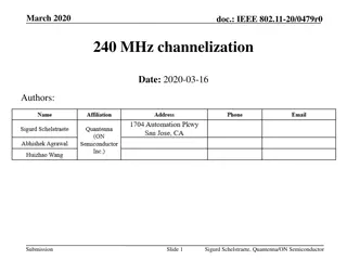 IEEE 802.11-20/0479r0 240 MHz Channelization Options