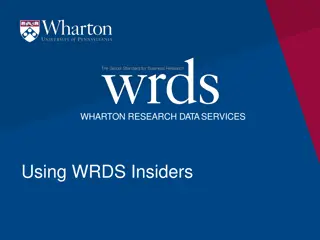 Comprehensive Overview of Wharton Research Data Services for Insider Trading Analysis