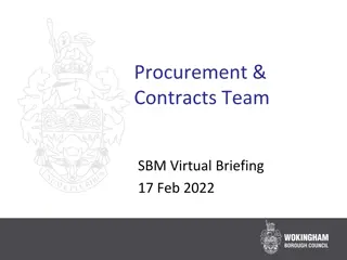 Procurement and Contracts Team Virtual Briefing Highlights