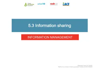 Information Sharing Strategies in Humanitarian Work