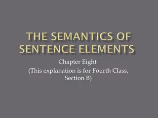 Understanding Semantic Roles in Sentence Structure