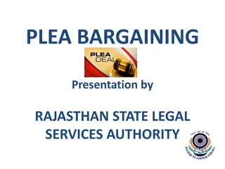 Plea Bargaining in Criminal Cases