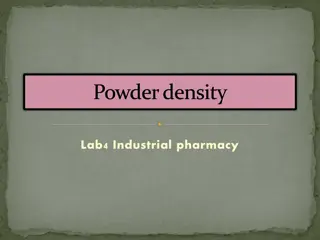 Powder Density in Industrial Pharmacy