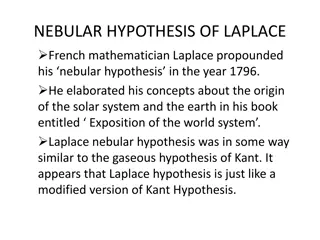 Laplace's Nebular Hypothesis: Origin of the Solar System