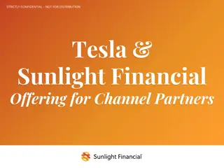 Exclusive Financial Offerings for Channel Partners by Tesla & Sunlight