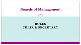 Roles and Responsibilities of School Boards of Management