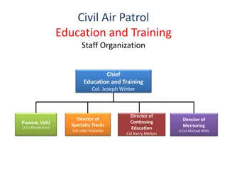 Mentoring and Education Staff Organization in Civil Air Patrol