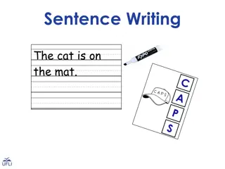 Learn Sentence Writing with Proper Capitalization, Punctuation, and Spelling