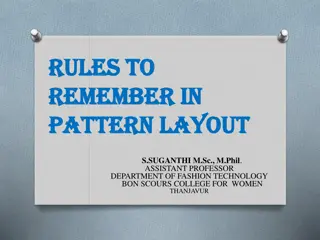 Essential Rules for Pattern Layout in Fashion Design
