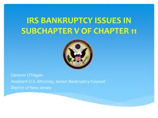 IRS Bankruptcy Issues in Subchapter V of Chapter 11 Explained