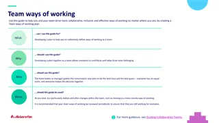 Collaborative Teamwork Guide for Effective Ways of Working