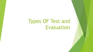 Understanding Types of Test and Evaluation in Education