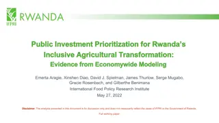 Evidence-Based Public Investment Prioritization for Rwanda's Inclusive Agricultural Transformation