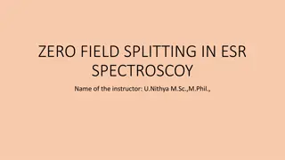 Understanding Zero Field Splitting in ESR Spectroscopy