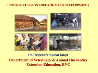 Development Initiatives in Post-Independence India: A Glance into Extension Education and Rural Progress
