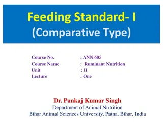 Feeding Standards and Their Objectives in Livestock Nutrition