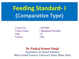 Understanding Feeding Standards and Their Objectives in Livestock Nutrition