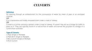 Culverts: Definition, Types, and Design Considerations