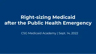 Managing Medicaid Program Size Post-Emergency Challenges