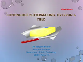Principles of Continuous Buttermaking Process