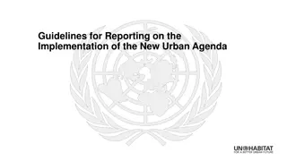 Guidelines for Reporting on the Implementation of the New Urban Agenda