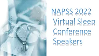 Distinguished Speakers at NAPSS 2022 Virtual Sleep Conference