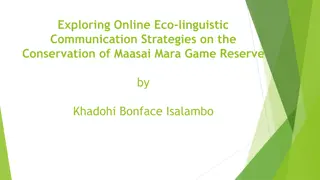 Strategies for Online Eco-Linguistic Communication in Maasai Mara Conservation