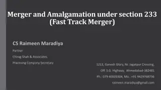 Fast Track Merger under Section 233: Simplifying Company Amalgamation