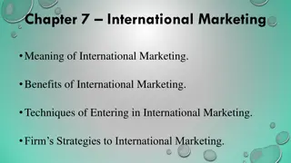 International Marketing: Concepts, Benefits, and Strategies