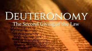 Insights into Deuteronomy: The Second Giving of the Law