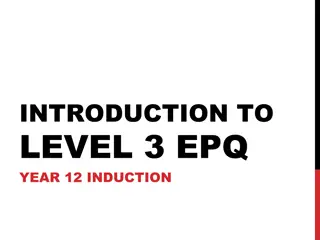 EPQ Level 3 for Year 12 Students