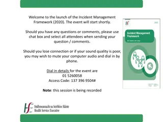 Launch of Incident Management Framework (2020) - Event Details and Insights