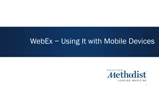Mastering WebEx for Mobile Devices