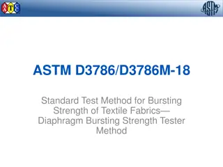 ASTM D3786/D3786M-18 Standard Test Method for Bursting Strength of Textile Fabrics