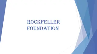 The Rockefeller Foundation: Philanthropic Legacy and Impact in India