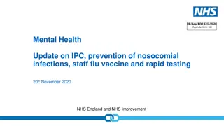 Update on Mental Health, Infection Prevention, Staff Vaccine, and Testing in NHS England and NHS Improvement
