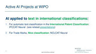 AI Projects at WIPO: Text Classification Innovations