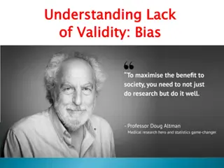 Understanding Bias and Validity in Statistical Analysis