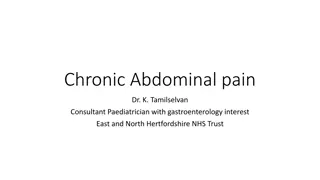 Understanding Chronic Abdominal Pain in Children: Causes, Diagnosis, and Treatment