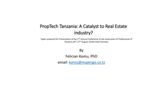 PropTech in Tanzania: A Catalyst to Real Estate Industry - Presentation Highlights