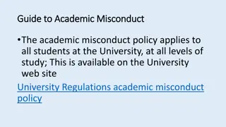 University Academic Misconduct Policy Overview
