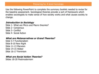 Sociological Theories and Frameworks