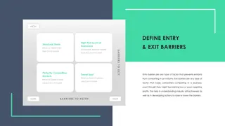 Understanding Entry and Exit Barriers in Industries