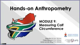 Measuring Calf Circumference in Adults: Hands-on Anthropometry Module 9